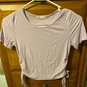 Purple crop top